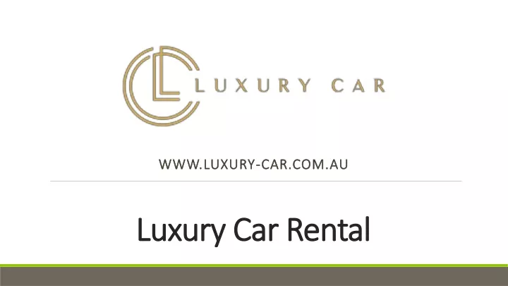 luxury car rental