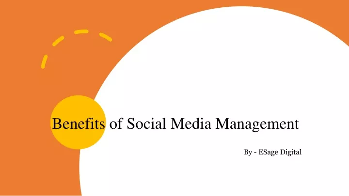 benefits of social media management