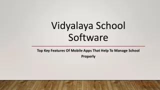 vidyalaya school software