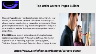 Top Order Careers Pages Builder