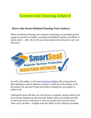 Commercial Cleaning Ashford