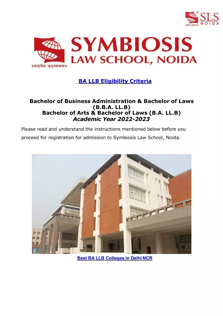 ba llb eligibility criteria bachelor of business