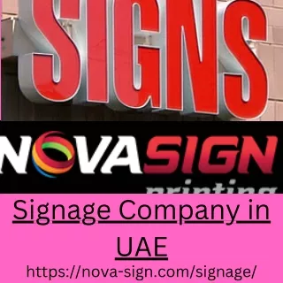 Signage Company in UAE