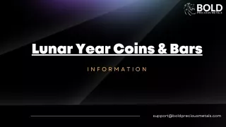 lunar year coins bars