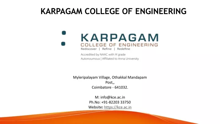 karpagam college of engineering