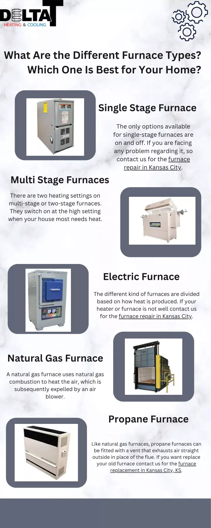 what are the different furnace types which