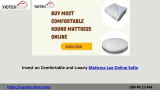 Buy Different Comfortable Mattress Online in Sofia
