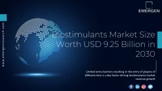 biostimulants market size worth usd 9 25 billion