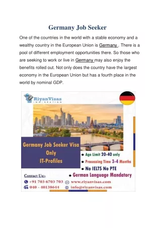 Germany Job Seeker