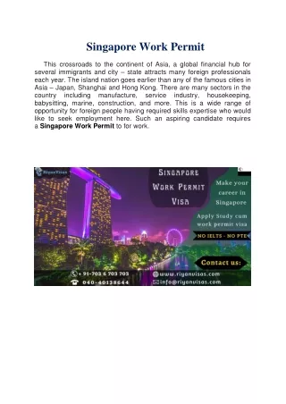 Singapore Work Permit (1)