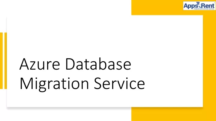 azure database migration service