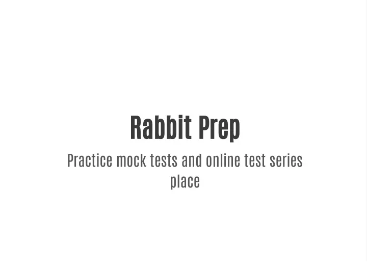 rabbit prep