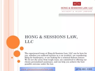 HONG & SESSIONS LAW, LLC