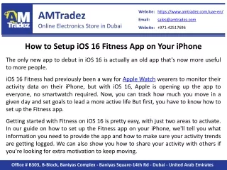 How to Setup iOS 16 Fitness App on Your iPhone - AMTradez