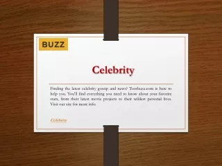Celebrity  Tootbuzz.com