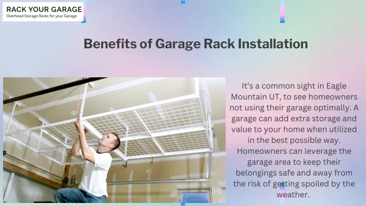 benefits of garage rack installation