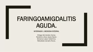 faringoamigdalitis aguda