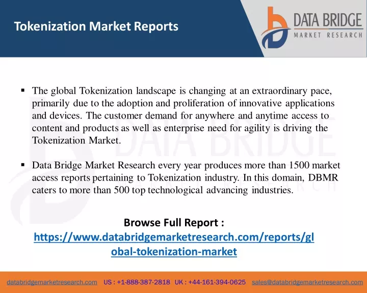 tokenization market reports