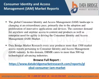 consumer identity and access management