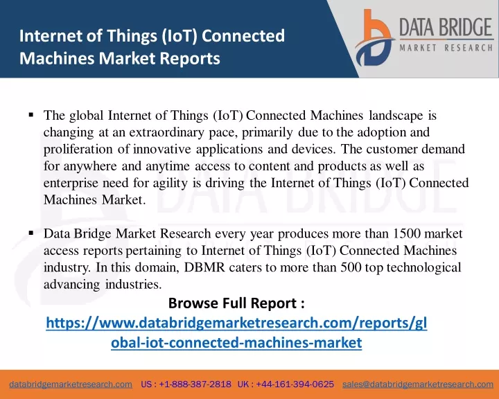 internet of things iot connected machines market