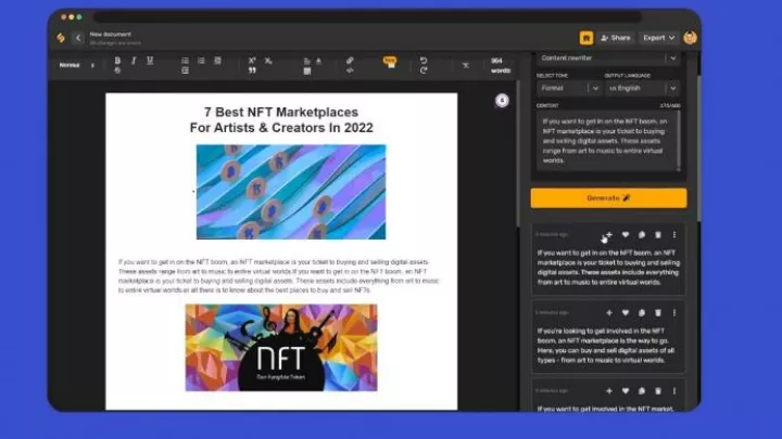 PPT AI Content Rewriter Best Rewrite Tool PowerPoint Presentation 