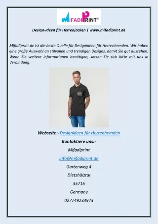 design ideen f r herrenjacken www mifadiprint de