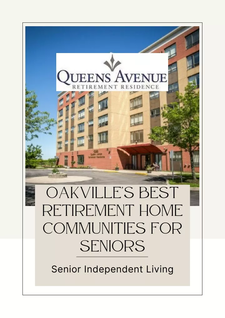 oakville s best retirement home communities