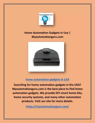 Home Automation Gadgets in Usa | Myautomationguru.com