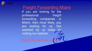 freight forwarding miami