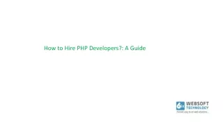 how to hire php developers a guide