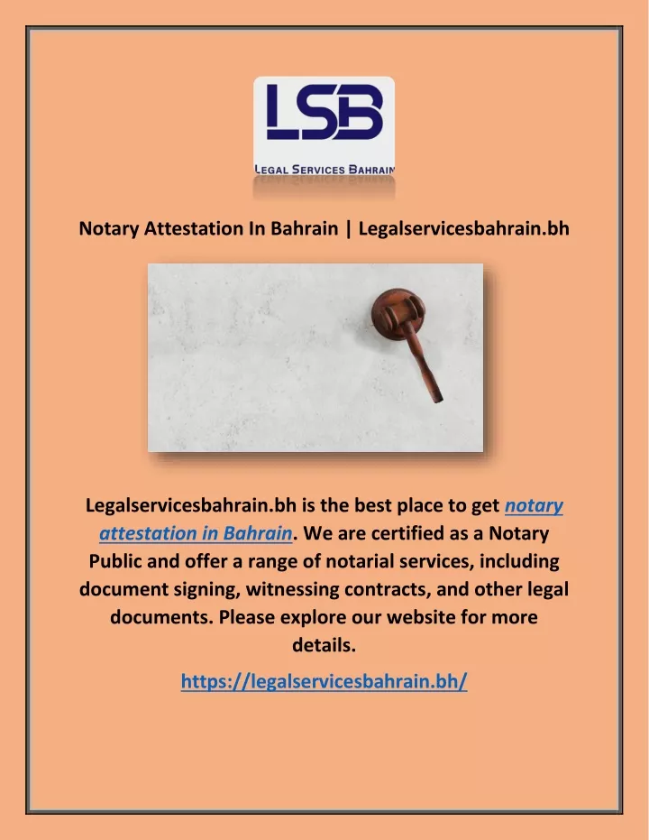 notary attestation in bahrain