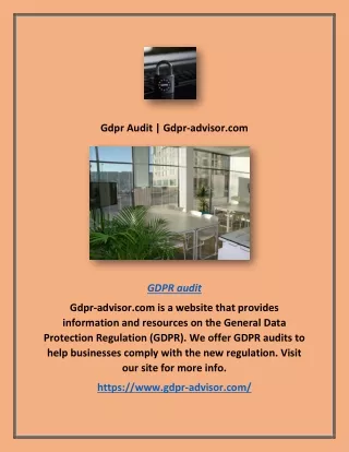 Gdpr Audit | Gdpr-advisor.com