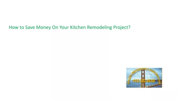 how to save money on your kitchen remodeling