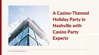 A Casino-Themed Holiday Party in Nashville with Casino Party Experts