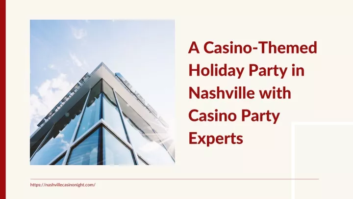 a casino themed holiday party in nashville with