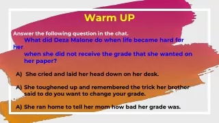 warm up
