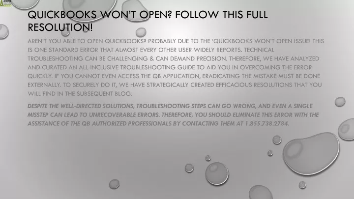 quickbooks won t open follow this full resolution