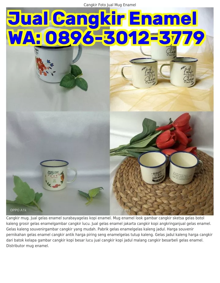 cangkir foto jual mug enamel