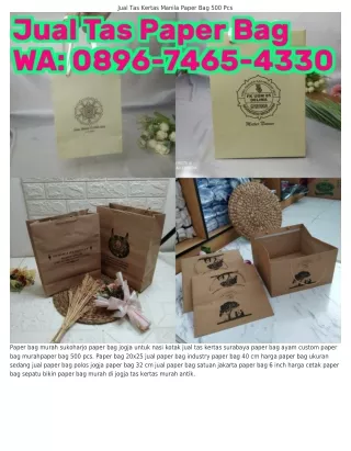 0896·ᜪ465·4330 (WA) Paper Bag Jogja 60x120 Brown Paper Bag Size 8