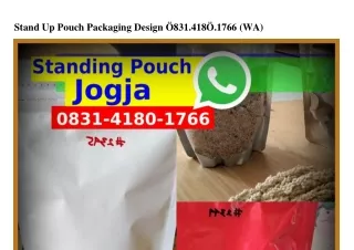 Stand Up Pouch Packaging Design 0831_4180_1766 {WhatsApp}