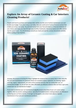 PPT - Best ceramic coating products in India PowerPoint Presentation ...