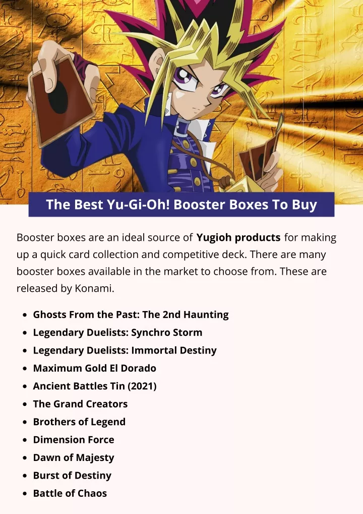 the best yu gi oh booster boxes to buy