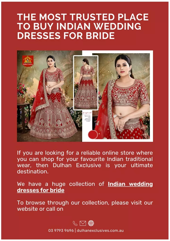 the most trusted place to buy indian wedding