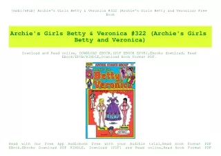 {mobiePub} Archie's Girls Betty & Veronica #322 (Archie's Girls Betty and Veronica) Free Book
