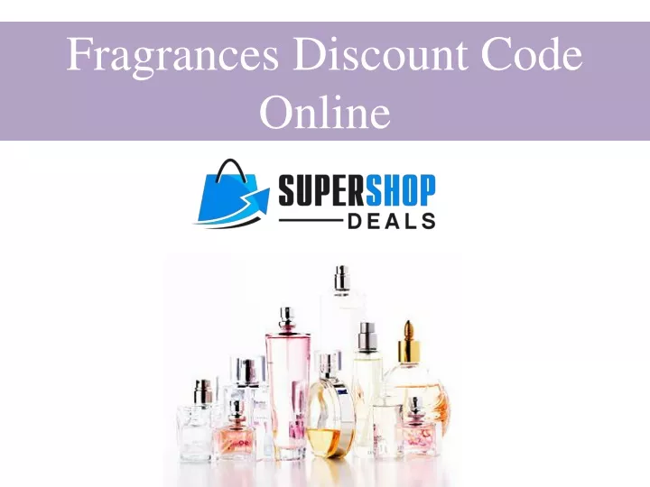 fragrances discount code online
