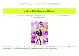 {EBOOK} WakatoRuka (Japanese Edition) [PDF EBOOK EPUB KINDLE]