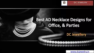 Best AD Necklace Designs for Office, & Parties – DC Jewelry