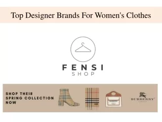 Top Designer Brands For Women's Clothes