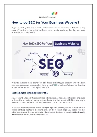 How to do SEO for Your Business Website