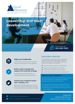 Leadership And Team Development